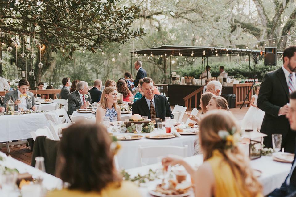 Outdoor gathering and tables