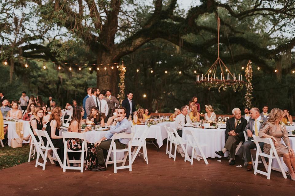 Outdoor gathering and tables