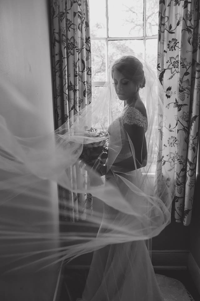 Bride getting ready for a wedding