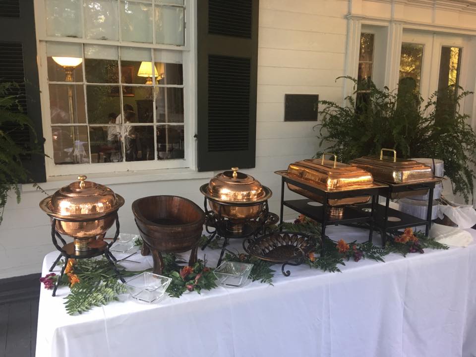 Dining table setting for a wedding reception